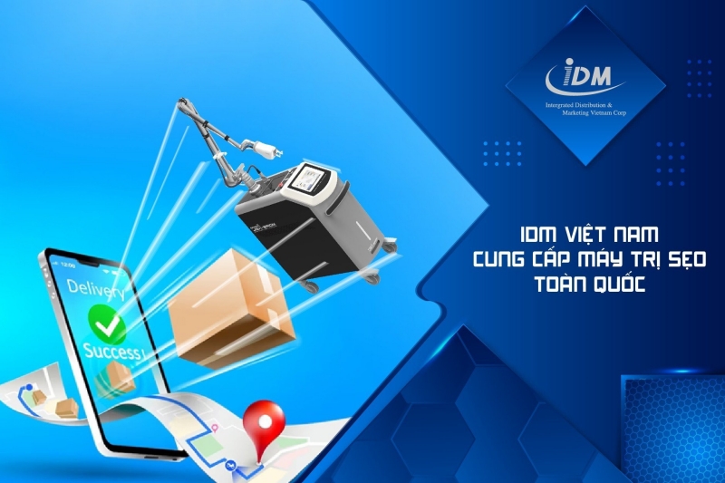 IDM Việt Nam cung cấp máy trị sẹo toàn quốc