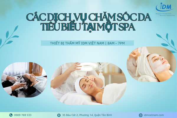 Các dịch vụ chăm sóc da tiêu biểu tại một Spa