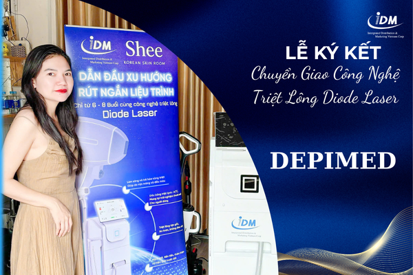 LỄ CHUYỂN GIAO CÔNG NGHỆ TRIỆT LÔNG DIODE LASER DEPIMED TẠI SHEE SPA: CẬP NHẬT CÔNG NGHỆ, NÂNG CAO CHẤT LƯỢNG DỊCH VỤ
