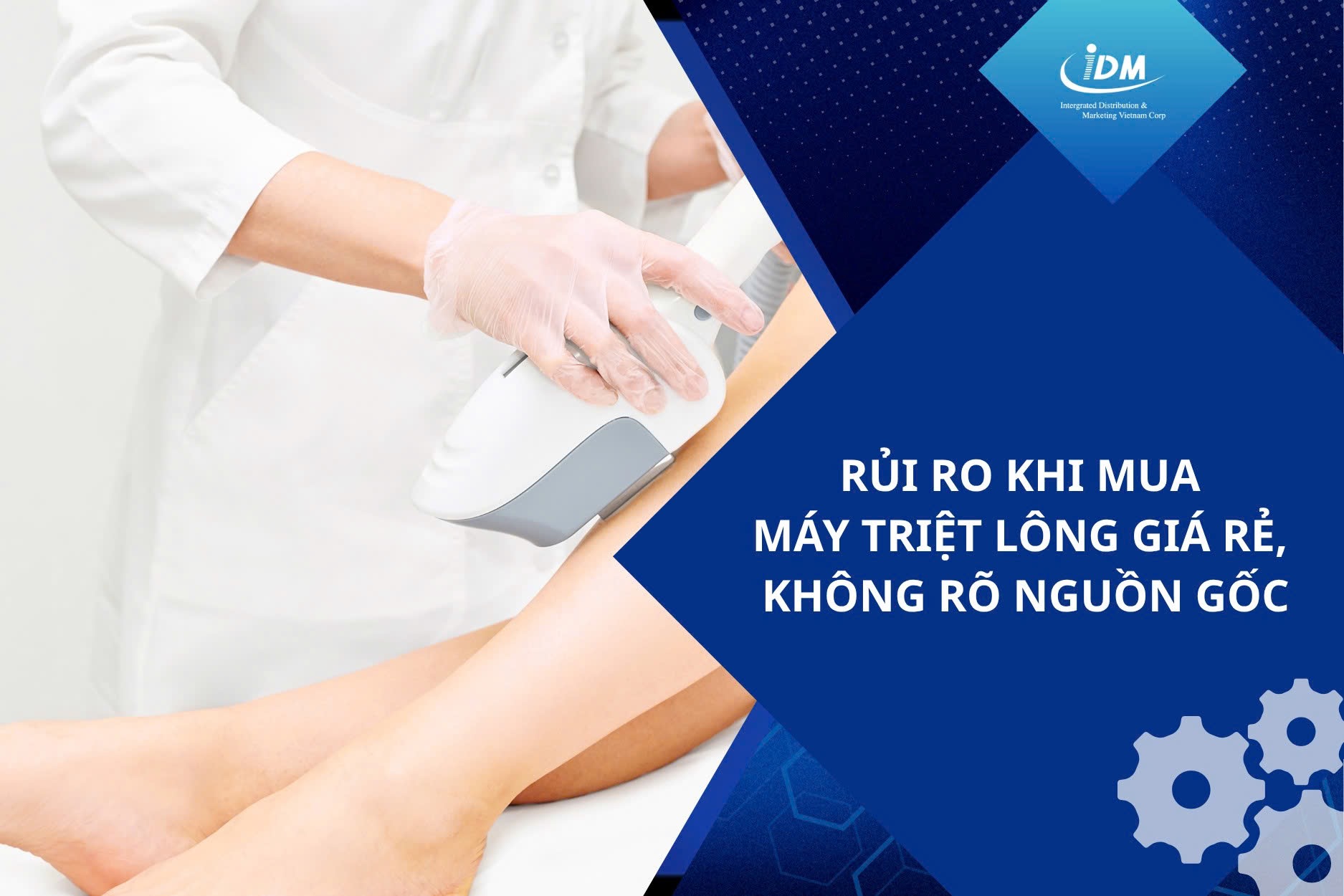 Rủi ro khi mua máy triệt lông giá rẻ, không rõ nguồn gốc