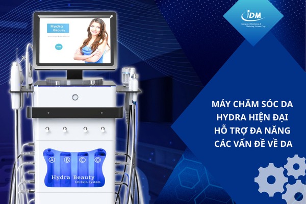 Máy chăm sóc da Hydra hiện đại hỗ trợ đa năng các vấn đề về da