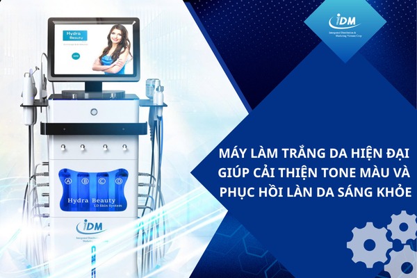 Máy làm trắng da hiện đại giúp cải thiện tone màu và phục hồi làn da sáng khỏe